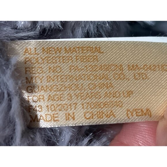 Plush Striped-Ear Elephant Toy - Soft Adorable & Cuddly For Kids Grey/Blue - Picture 8 of 10